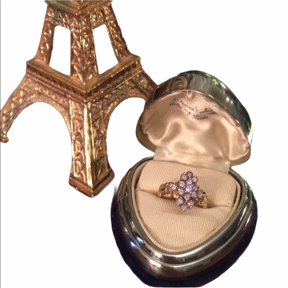 - 10k Gold Tanzanite cocktail ring W/Appraisal